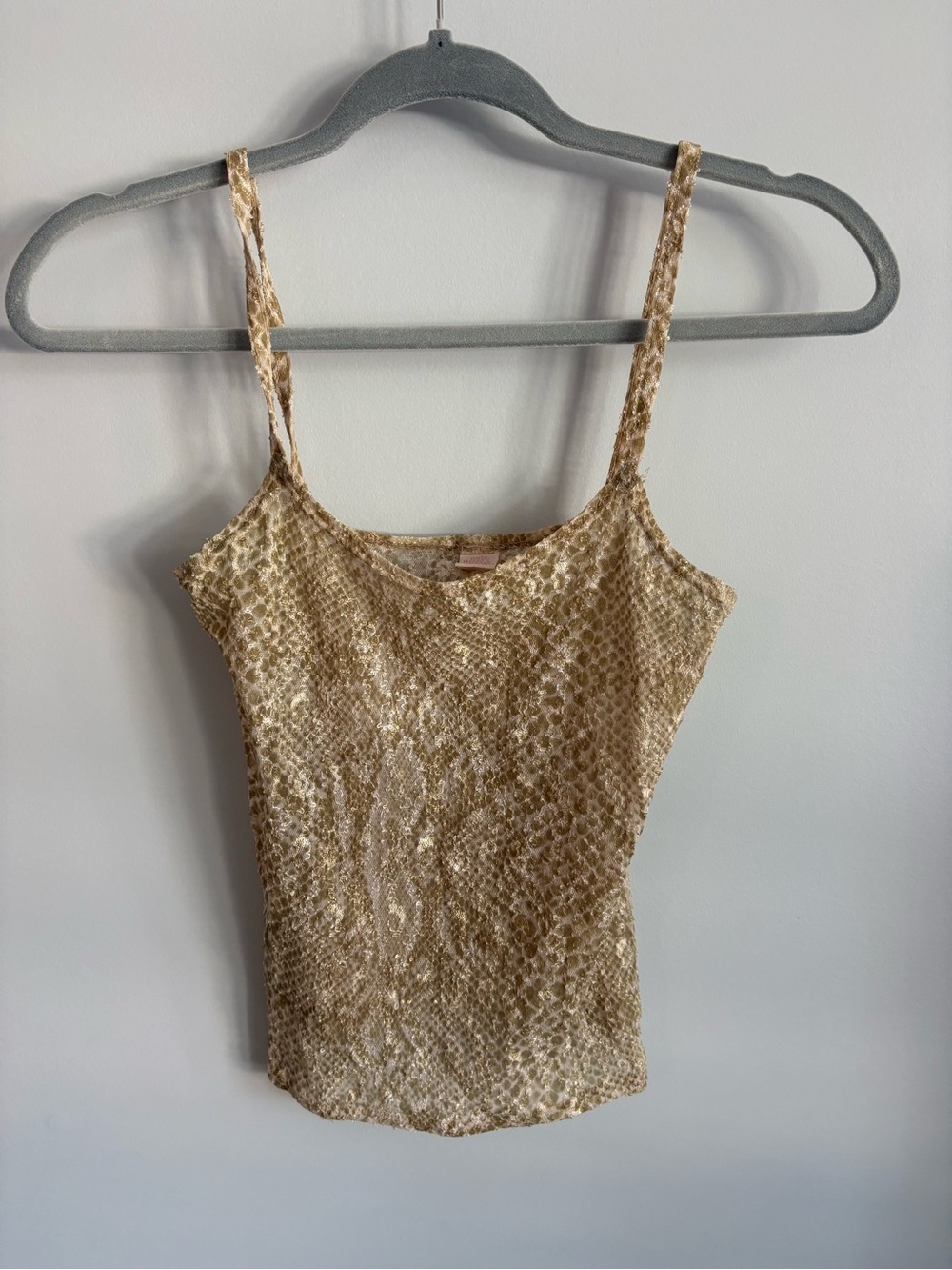 Only Hearts Beige Snake-Print Spaghetti Strap Camisole